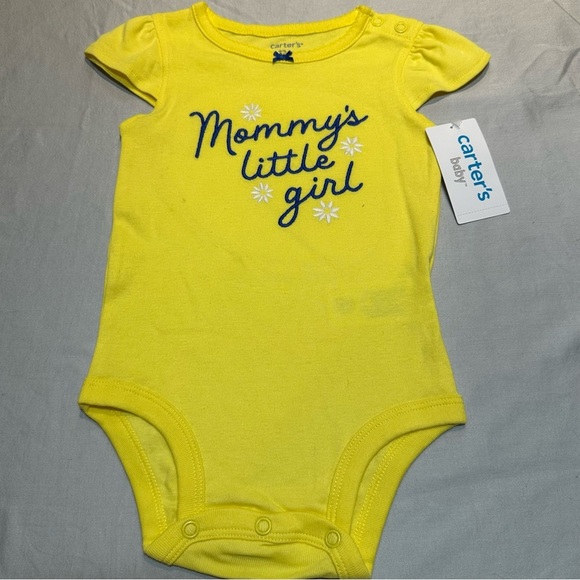 Carter's Yellow Baby One Piece - Mommy's Little Girl - Picture 1 of 4